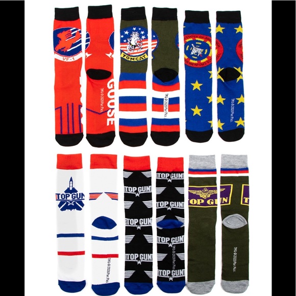 Top Gun 6 pack socks by Bioworld - Picture 4 of 4
